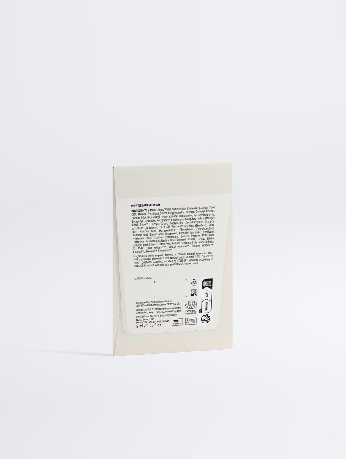 Peptide Ageless AM/PM Cream (Sample Sachet)