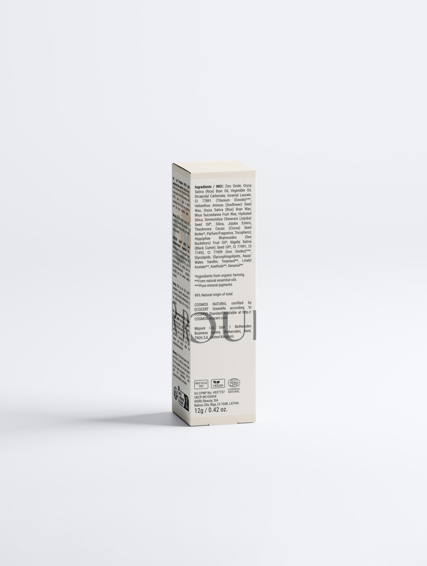 Solbeskyttelsesstift SPF50, med farvetone