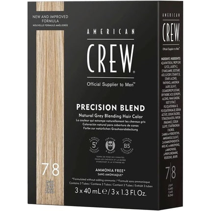 American Crew Precision Blend Lote Cream Number 7/8 Gel Set Light